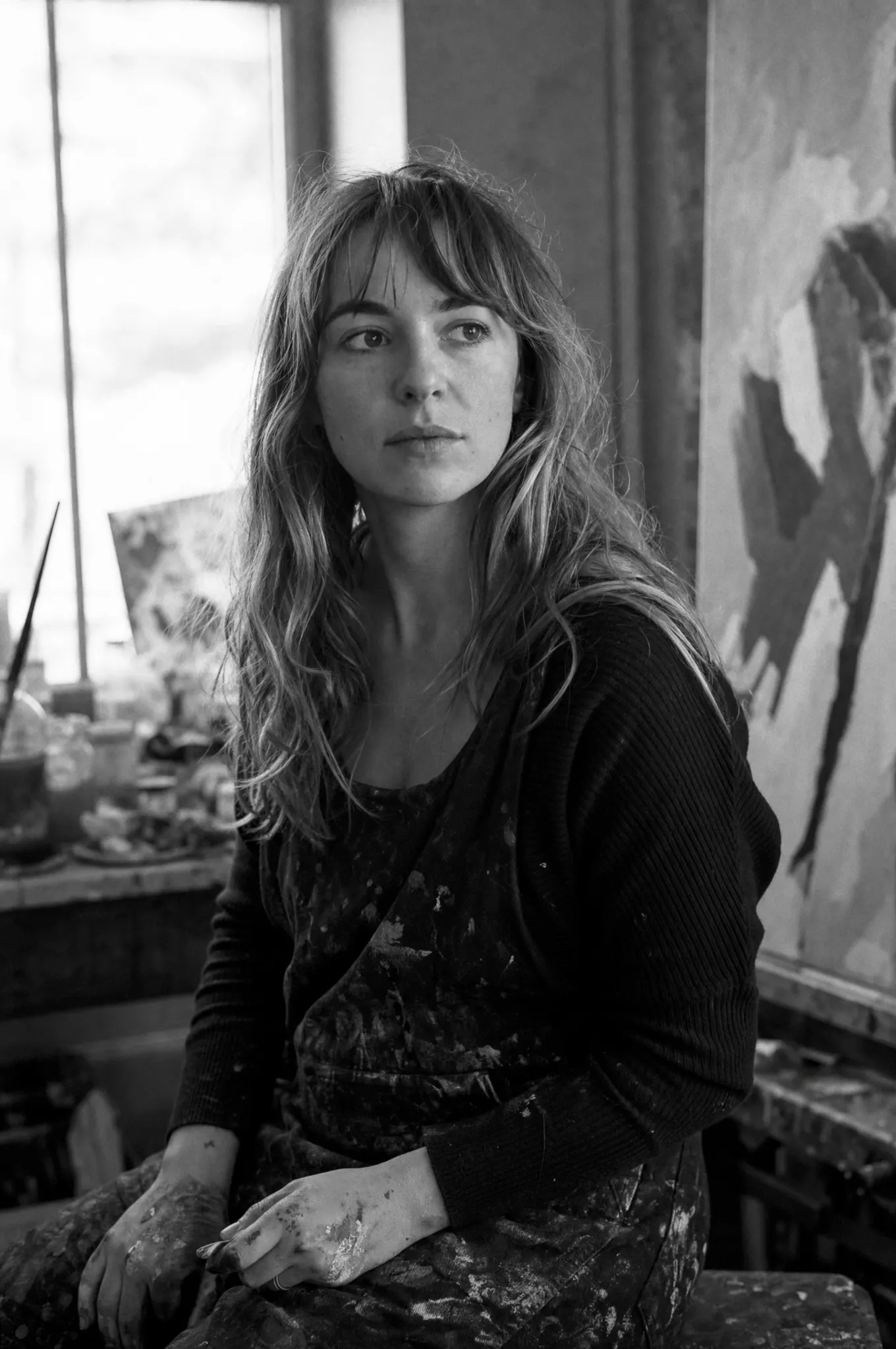 Elena Marlowe in her studio